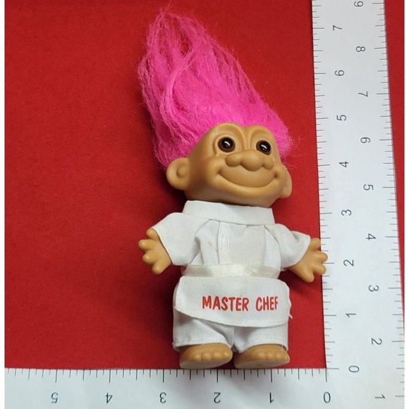 Vintage Russ Master Chef Troll Pink Hair - Picture 9 of 13